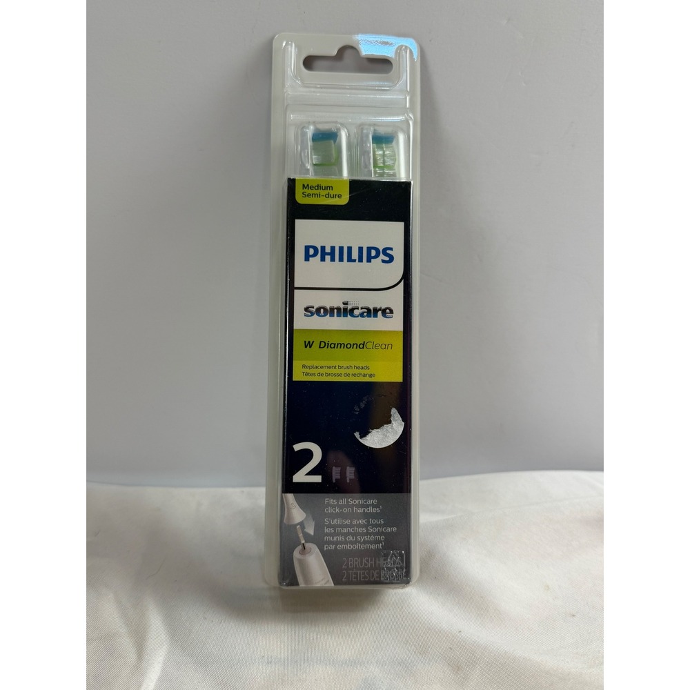 Philips Sonicare W DiamondClean Replacement Brush Heads 2-Pack White Medium